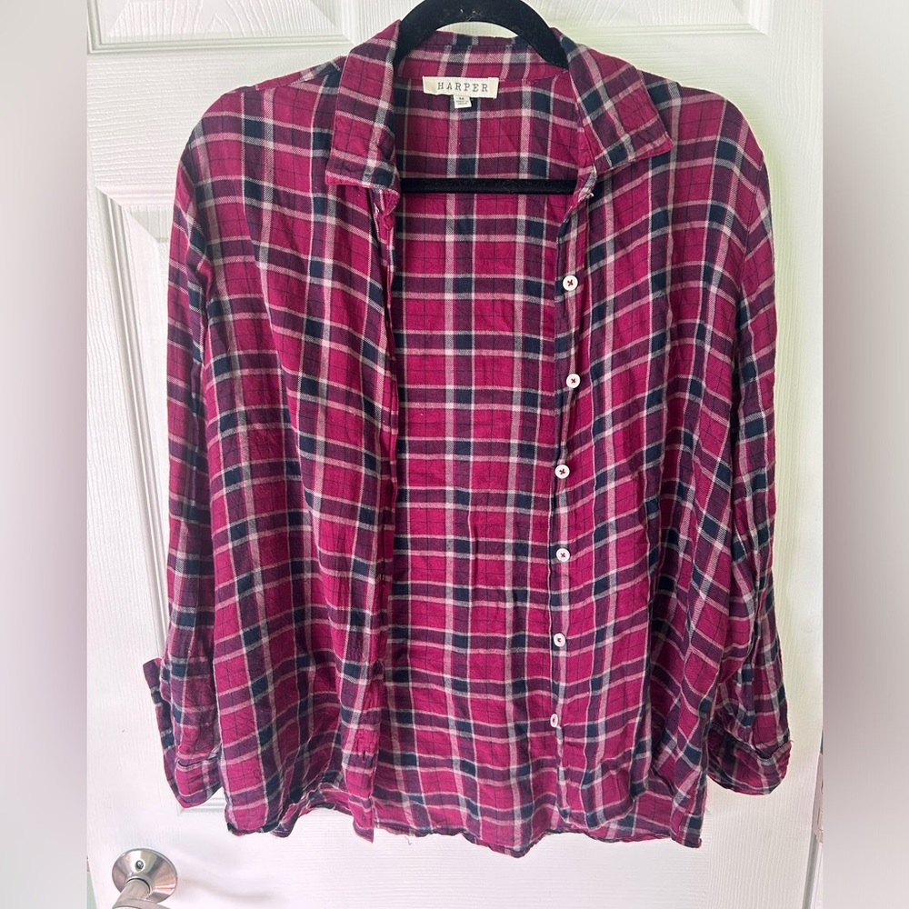 Plaid button up